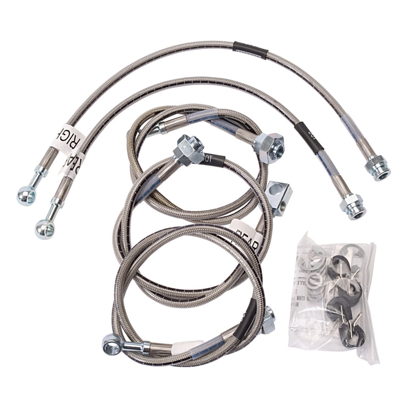 Russell Performance 01-06 GM Silverado/Sierra HD (All) (Also fits Rancho) Brake Line Kit Brake Line Kits Russell