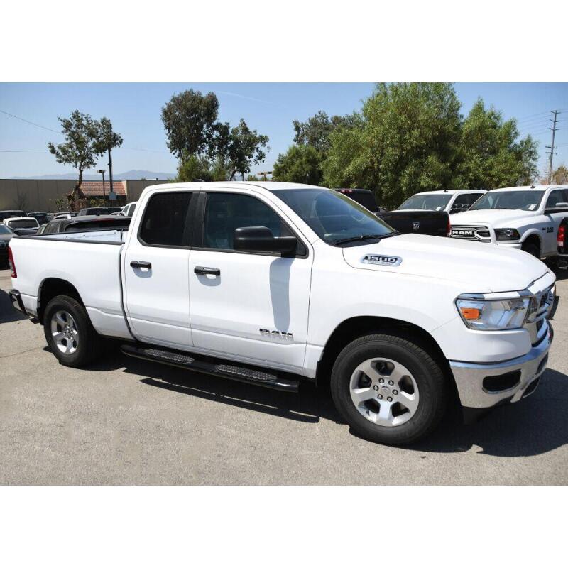 Westin 2019 Ram 1500 Quad Cab (Excl Classic) PRO TRAXX 5 Oval Nerf Step Bars - Black Nerf Bars Westin