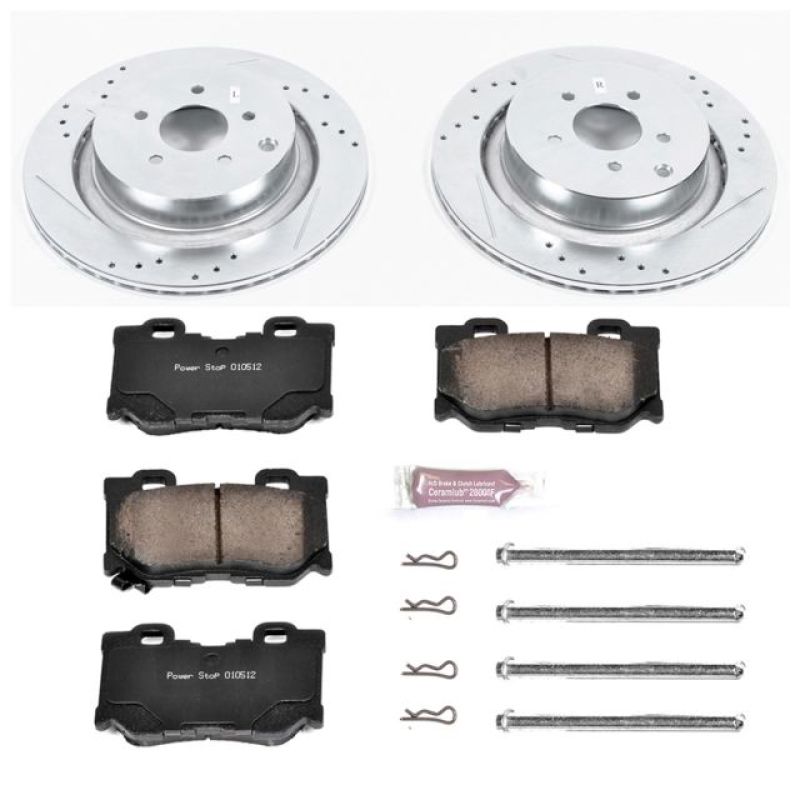 Power Stop 09-13 Infiniti FX50 Rear Z23 Evolution Sport Brake Kit Brake Kits - Performance D&S PowerStop