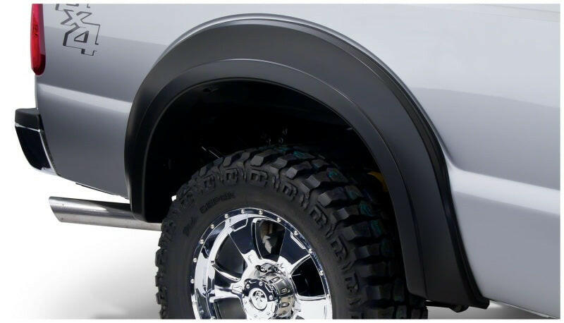 Bushwacker 11-16 Ford F-250 Super Duty Styleside Extend-A-Fender Style Flares 2pc - Black Fender Flares Bushwacker