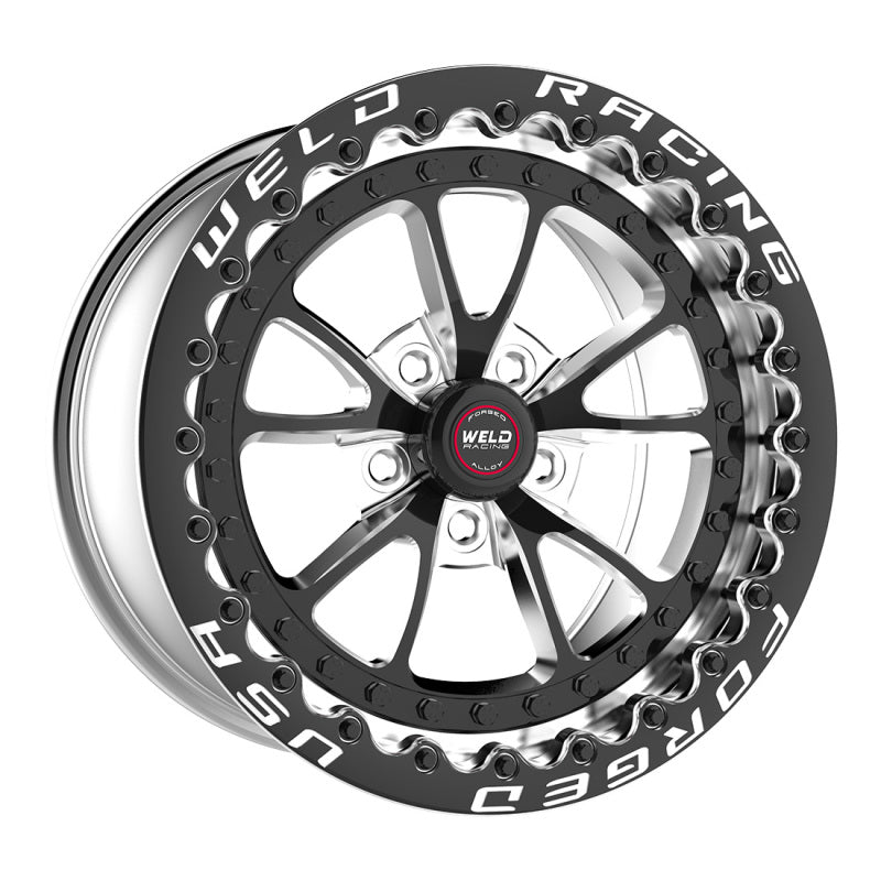 Weld Full Throttle 1-Piece 17x10 / 5x4.5 in / 8in. BS Black Wheel - Black SBL (Low Pad) Wheels - Forged Weld