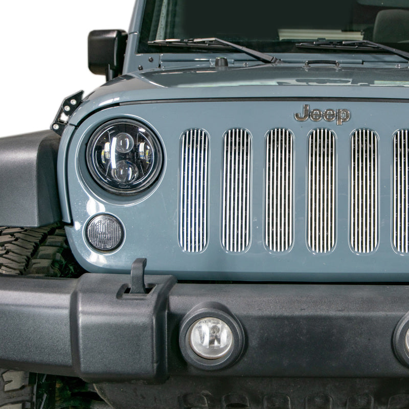 DV8 Offroad 2007-2018 Jeep JK Polished Grille Inserts Grilles DV8 Offroad