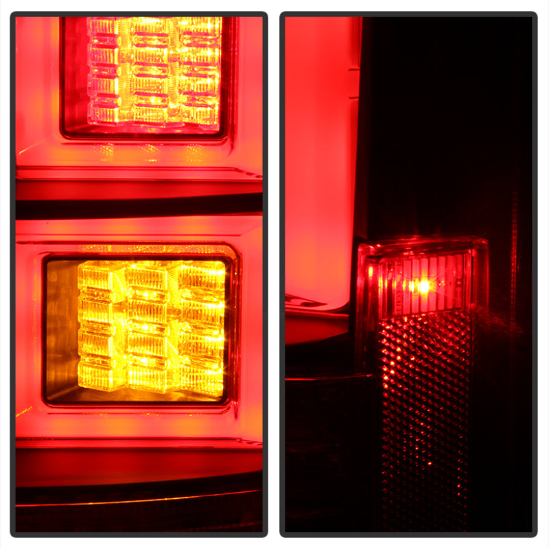 Spyder Land Rover Discovery LR4 10-14 Light Bar LED Tail Lights Black ALT-YD-LRDLR410-LBLED-BK Tail Lights SPYDER