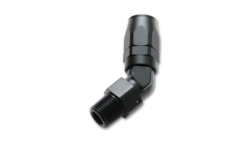 Vibrant -8AN Male NPT 45Degree Hose End Fitting - 1/2 NPT Fittings Vibrant