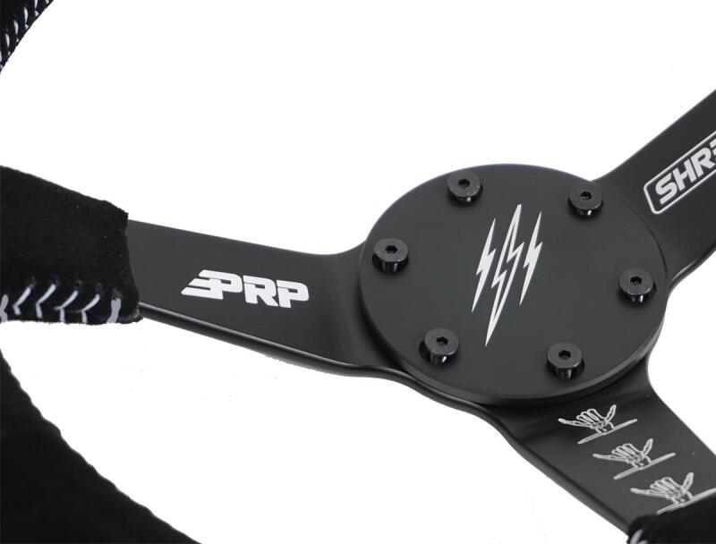 PRP Comp-R Leather Steering Wheel - Black Steering Wheels PRP Seats