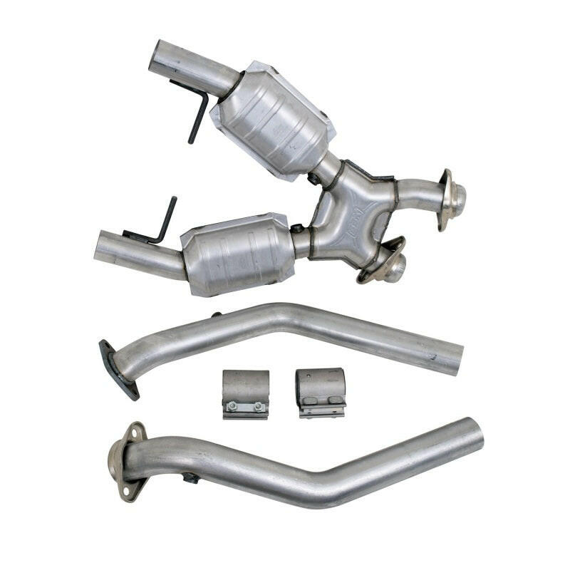 BBK 96-98 Mustang 4.6 GT High Flow X Pipe With Catalytic Converters - 2-1/2 Catback BBK