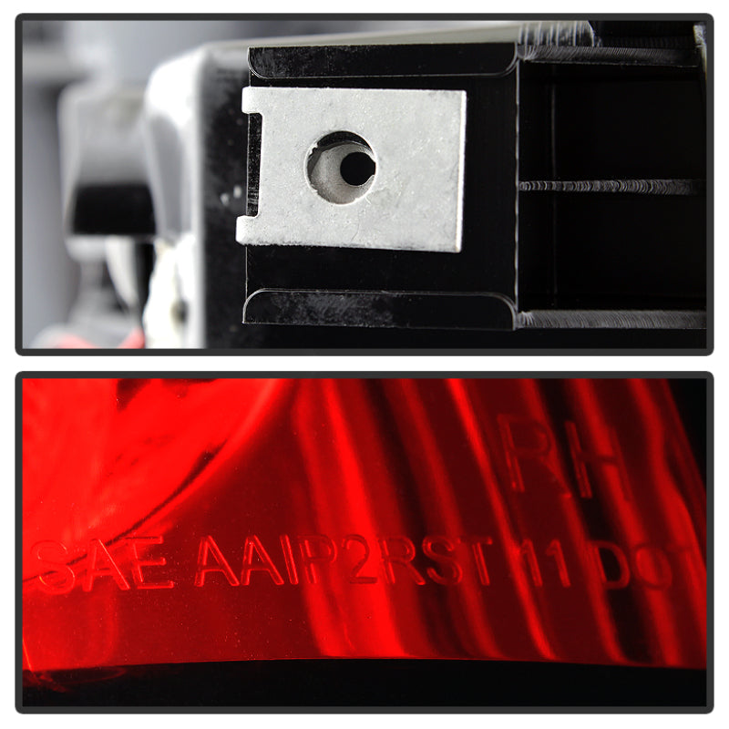 Spyder Chevy Silverado 1500 03-06 (Not Fit Stepside)LED Tail Lights Red Clear ALT-YD-CS03-LED-RC Tail Lights SPYDER