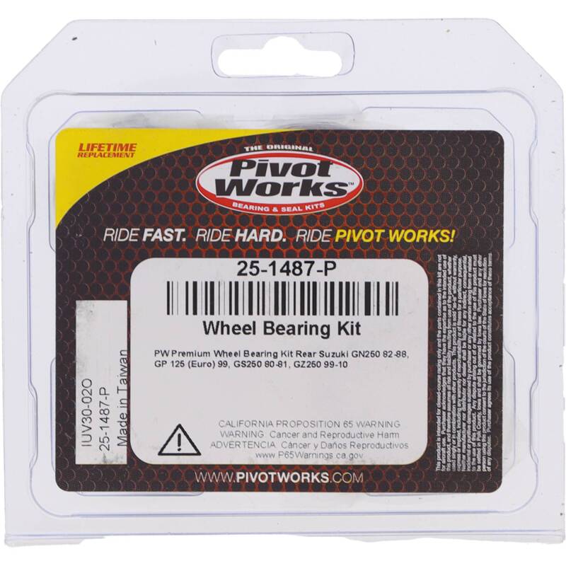 Pivot Works Suzuki Wheel Bearing Kit Premium Bearings Control Arms Pivot Works