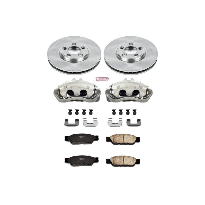 Power Stop 02-05 Ford Thunderbird Front Autospecialty Brake Kit w/Calipers Brake Kits - OE PowerStop