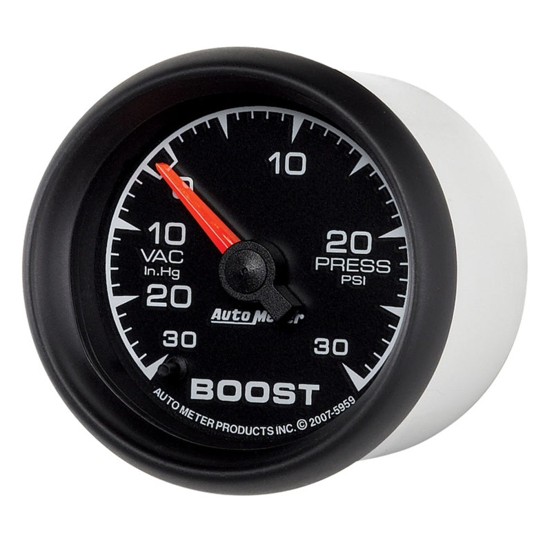 Autometer ES 52mm Full Sweep Electronic 30 In Hg-Vac/30 PSI Vacuum/Boost Gauge Gauges AutoMeter