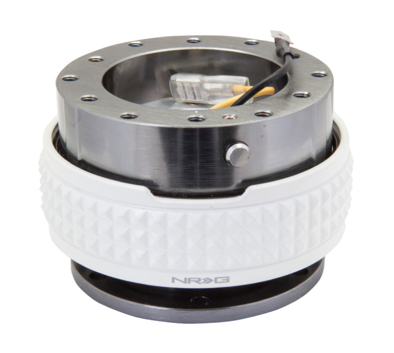 NRG Quick Release Kit - Pyramid Edition - Gunmetal Body / Glow In The Dark Pyramid Ring Quick Release Adapters NRG