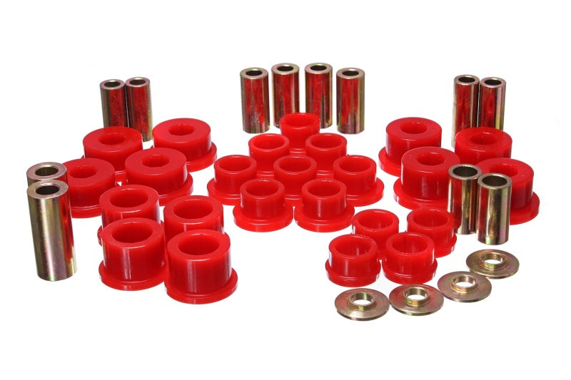 Energy Suspension 06-14 Mazda Miata Red Rear Control Arm Bushing Set Bushing Kits Energy Suspension