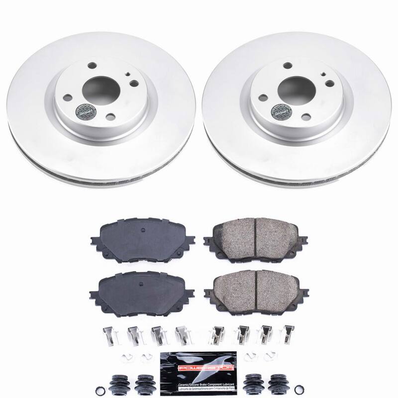 Power Stop 17-20 Fiat 124 Spider Front Z23 Coated Brake Kit Brake Kits - Performance D&S PowerStop