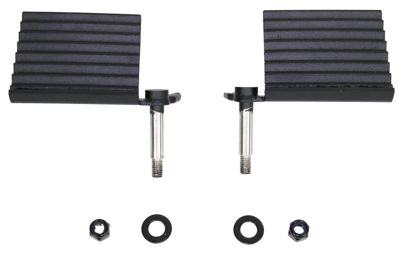 Fishbone Offroad 76-06 Jeep CJ YJ TJ Wrangler Foot Peg Set Gloss - Black Steps Fishbone Offroad