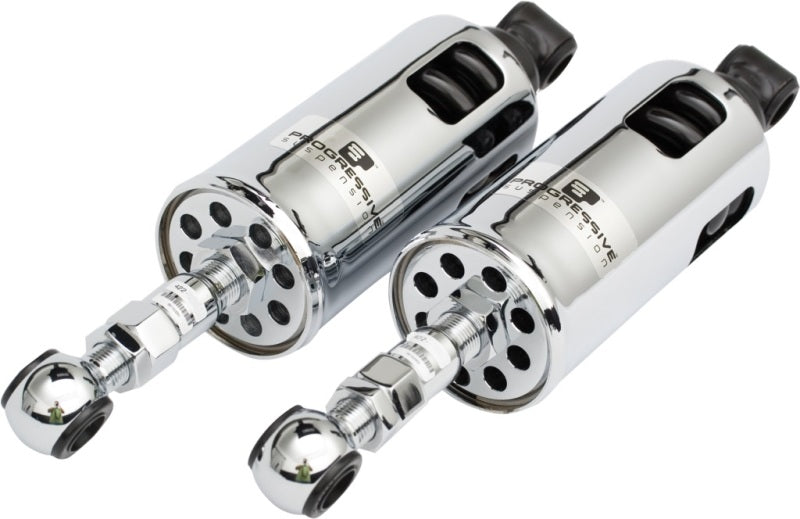 Progressive 00-17 Harley Softail 422 Series Shocks Heavy Duty - Chrome Shocks and Struts Progressive