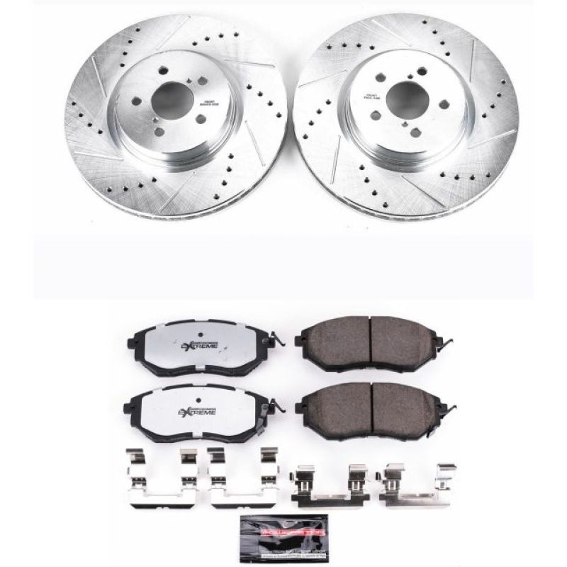 Power Stop 14-18 Subaru Forester Front Z26 Street Warrior Brake Kit Brake Kits - Performance D&S PowerStop