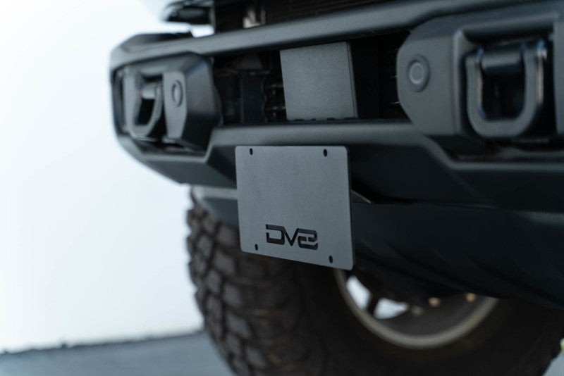 DV8 Offroad 21-23 Ford Bronco Capable Bumper Front License Plate Mount License Plate Relocation DV8 Offroad