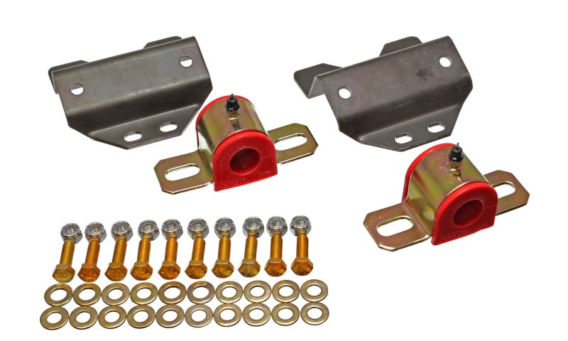 Energy Suspension 67-72 Dodge Dart / 65-69 Charger Red 7/8in Greaseable Bushing Adapter Kit Sway Bar Bushings Energy Suspension