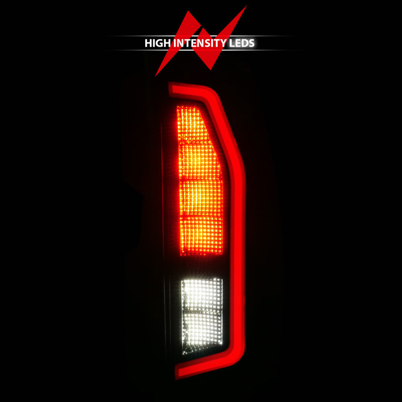 Anzo 07-14 Chevrolet Suburban / 07-14 GMC Yukon Black Full LED Tail Light Plank Style w/ Smoke Lens Tail Lights ANZO