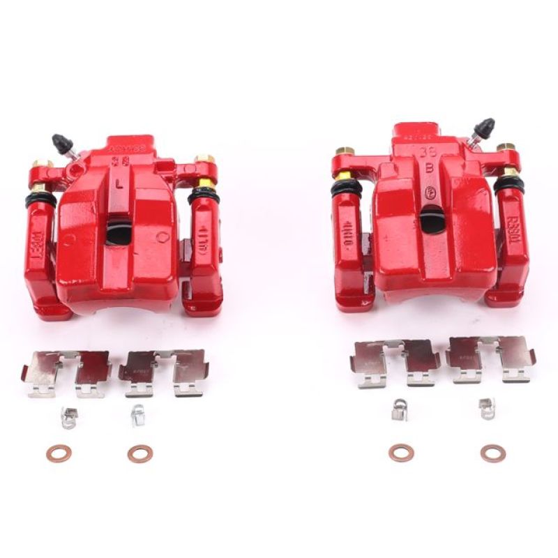 Power Stop 13-18 Lexus ES300h Rear Red Calipers w/Brackets - Pair Brake Calipers - Perf PowerStop