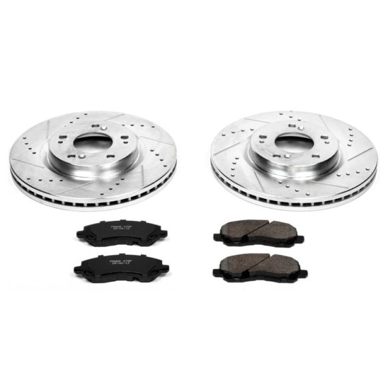 Power Stop 06-12 Mitsubishi Eclipse Front Z23 Evolution Sport Brake Kit Brake Kits - Performance D&S PowerStop