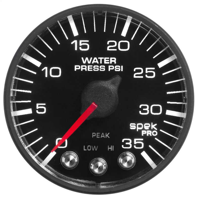 Autometer Spek-Pro 52.4mm 0-35 PSI Digital Stepper Motor Water Pressue Gauge Gauges AutoMeter
