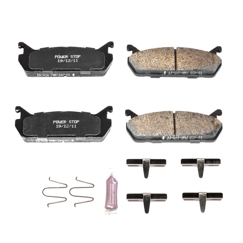 Power Stop 91-96 Ford Escort Rear Z23 Evolution Sport Brake Pads w/Hardware Brake Pads - Performance PowerStop