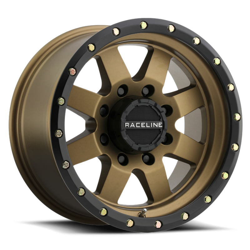 Raceline 935BZ Defender 17x9in / 5x139.7 BP / -12mm Offset / 107.95mm Bore - Bronze Wheel Wheels - Cast Raceline