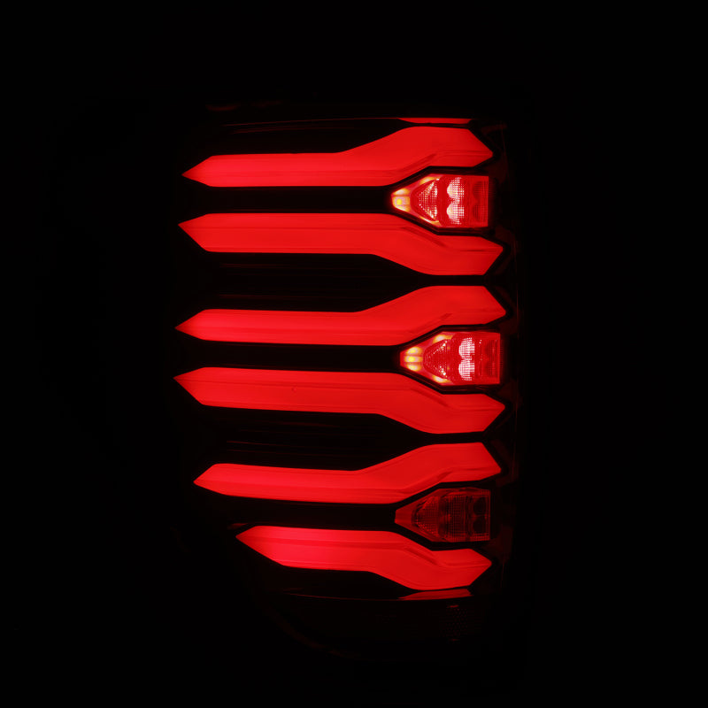 AlphaRex 09-14 Ford F150 LUXX LED Taillights - Black/Red Housing Tail Lights AlphaRex