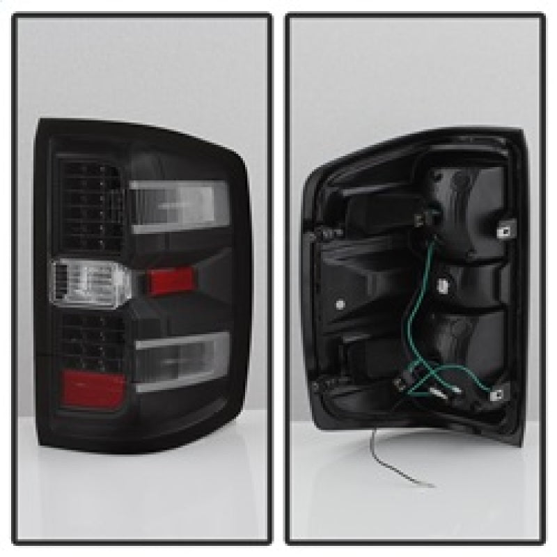 xTune Chevy 1500 14-16 / Silverado 2500HD/3500HD LED Tail Lights - Black ALT-JH-CS14-LED-BK Tail Lights SPYDER