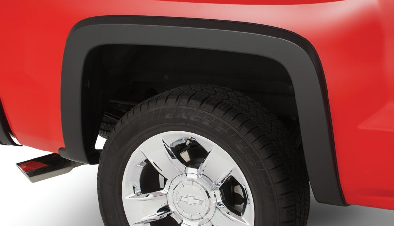 Bushwacker 07-13 Chevy Silverado 1500 Fleetside OE Style Flares 2pc 69.3in Bed - Black Fender Flares Bushwacker