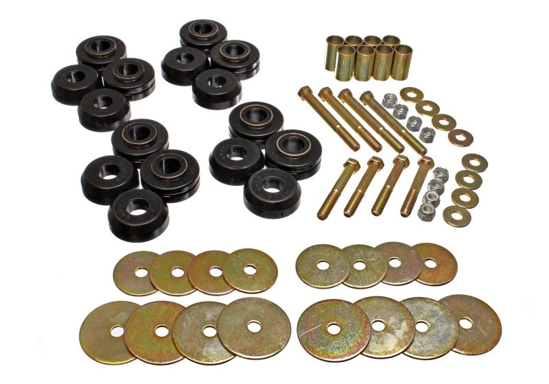 Energy Suspension Bronco Body Mnt W/Hardware - Black Bushing Kits Energy Suspension