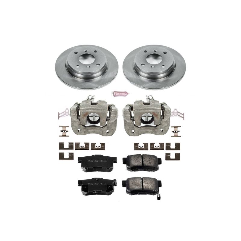 Power Stop 92-96 Honda Prelude Rear Autospecialty Brake Kit w/Calipers Brake Kits - OE PowerStop