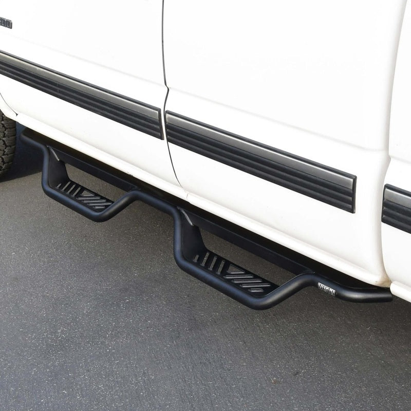 Westin 99-13 Chevrolet Silverado 1500 (Ext. Cab) Outlaw Drop Nerf Step Bars - Textured Black Nerf Bars Westin