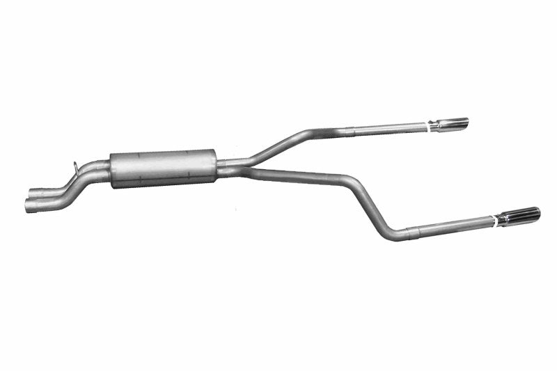 Gibson 02-05 Chevrolet Silverado 2500 HD Base 6.0L 2.5in Cat-Back Dual Split Exhaust - Aluminized Catback Gibson