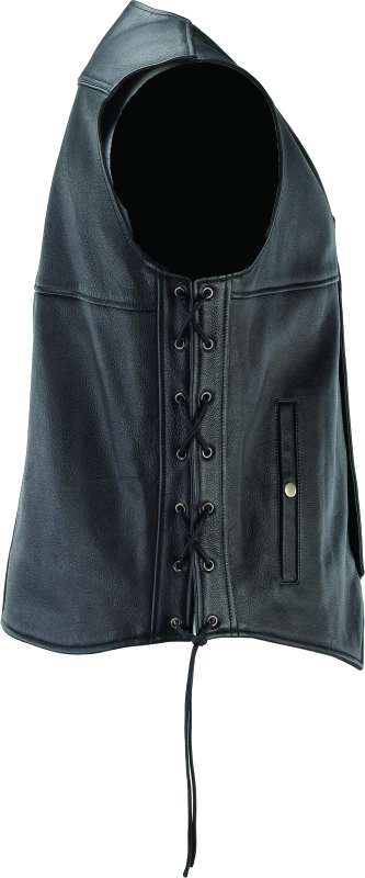 Kuryakyn Leather By River Road Old Skool Leather Vest Black - Large Vests Kuryakyn