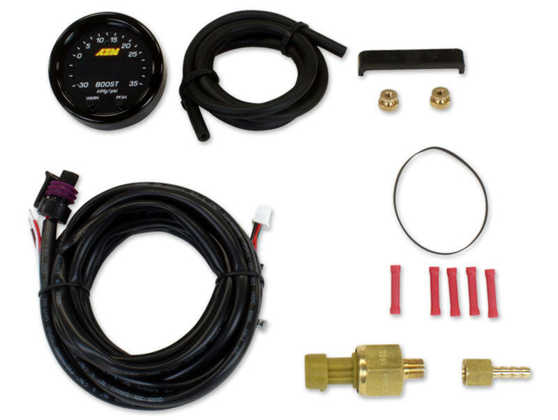 AEM X-Series Boost Pressure -30inHg 60psi Gauge Kit Gauges AEM