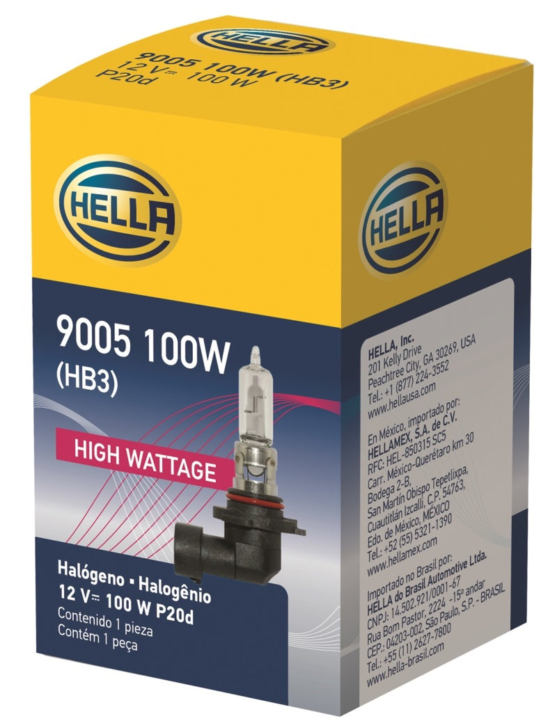 Hella 9005/HB3 12V 100W P20d T4 Halogen Bulb Bulbs Hella