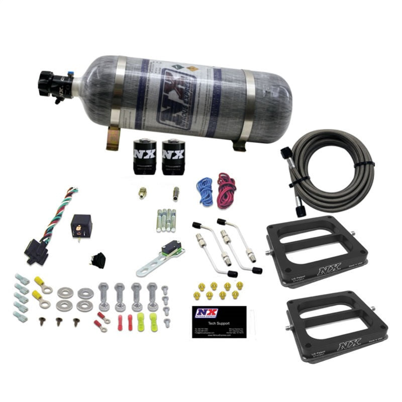 Nitrous Express Dual Dom/Alc Nitrous Kit (100-500HP) w/Composite Bottle Nitrous Systems Nitrous Express
