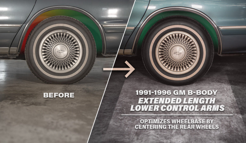 UMI Performance 91-96 Impala SS Adjustable Extended Length Lower Control Arms- Rod Ends Control Arms UMI Performance