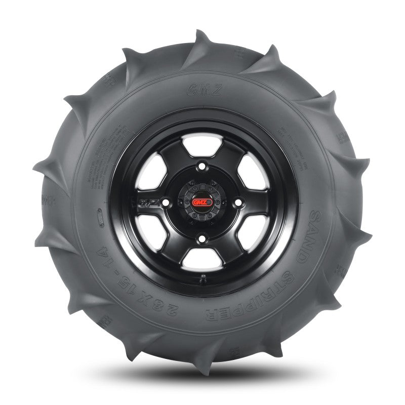 GMZ Sand Stripper Rear HP Tire - 14 Paddle 1-1/8in - 28x15-14 Tires - Off Road GMZ Race Products