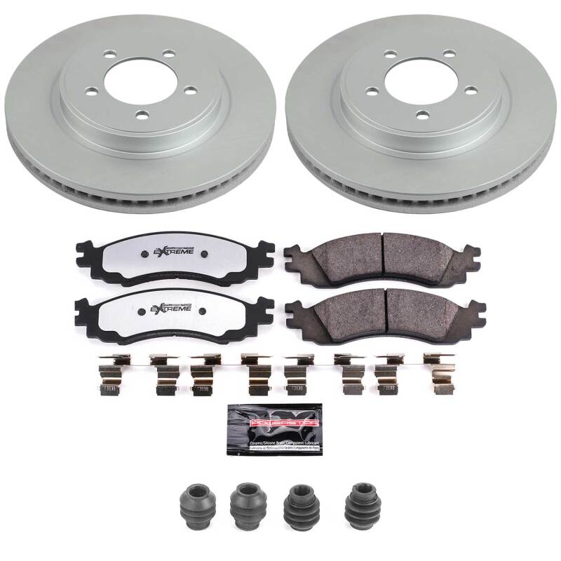Power Stop 06-10 Ford Explorer Front Z36 Coated Truck & Tow Brake Kit Brake Kits - Performance Blank PowerStop