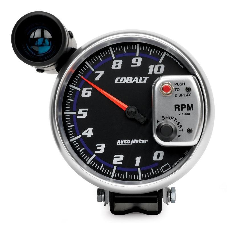Autometer Cobalt 5 inch 10000 RPM Tachometer w/ Shift Light Gauges AutoMeter