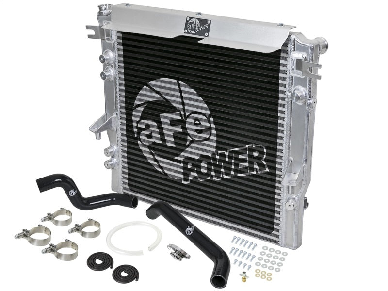 aFe BladeRunner GT Series Bar and Plate Radiator w/ Black Hoses 07-11 Jeep Wrangler (JK) V6 3.8L Radiators aFe