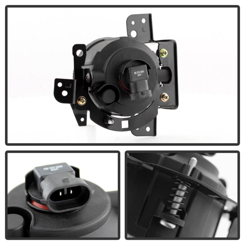 Spyder Mitsubishi Mirage 2014+ OEM Fog Lights w/Switch Clear FL-MM2014-C Fog Lights SPYDER