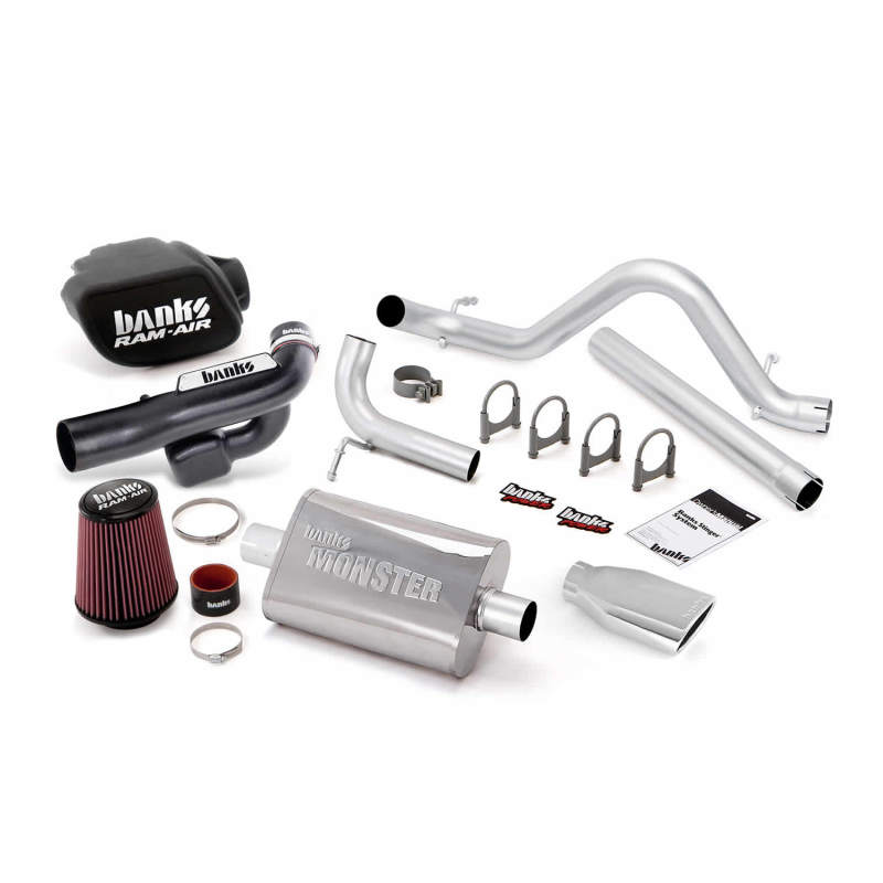 Banks Power 12-15 Jeep 3.6L Wrangler 4dr Stinger Sys (no AutoMind) - SS Single Exh w/ Chrome Tip Catback Banks Power