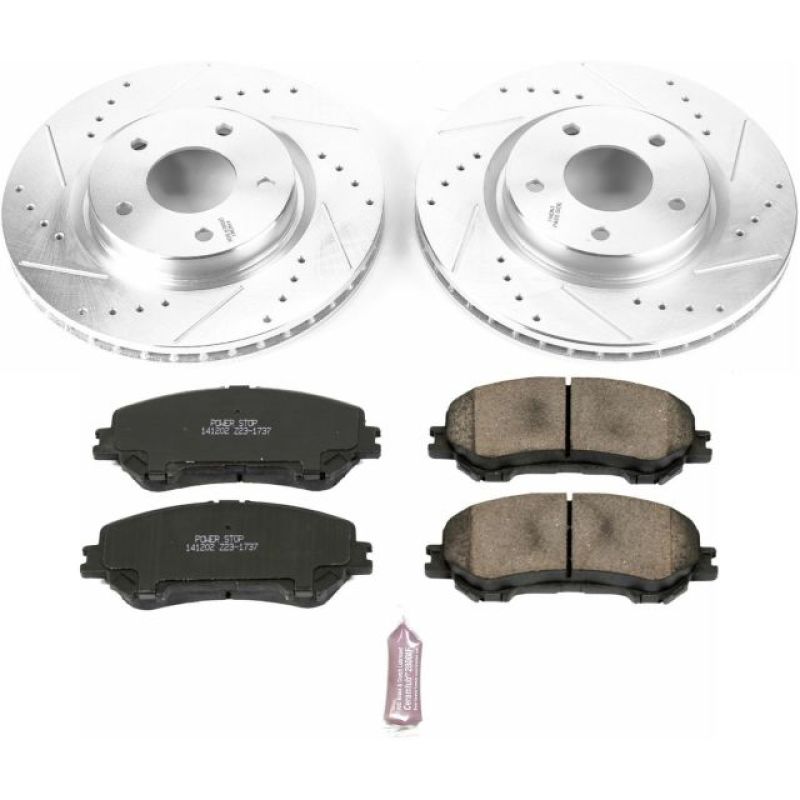 Power Stop 14-19 Nissan Rogue Front Z23 Evolution Sport Brake Kit Brake Kits - Performance D&S PowerStop