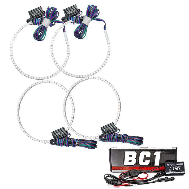 Oracle Dodge Caliber 07-10 Halo Kit - ColorSHIFT w/ BC1 Controller Headlights ORACLE Lighting