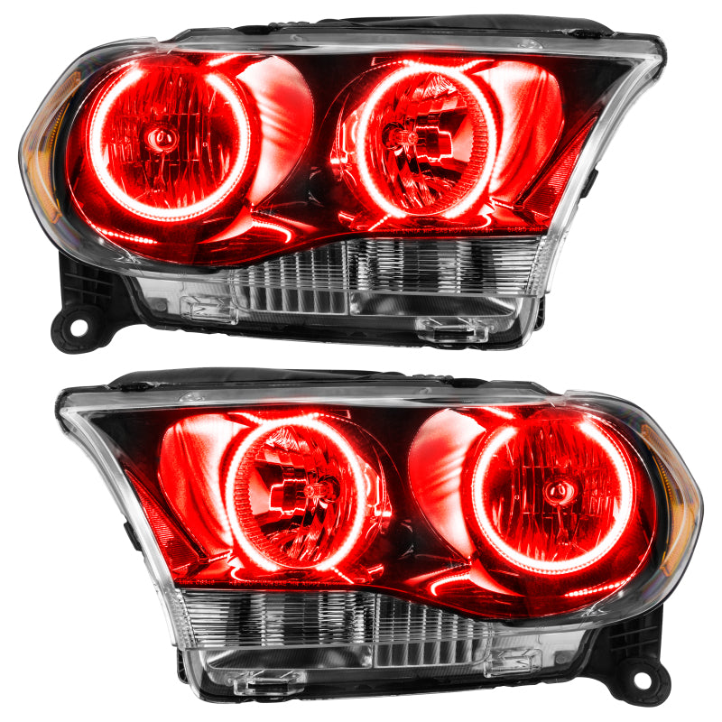 Oracle 11-13 Dodge Durango SMD HL Halogen - Black - Red Headlights ORACLE Lighting