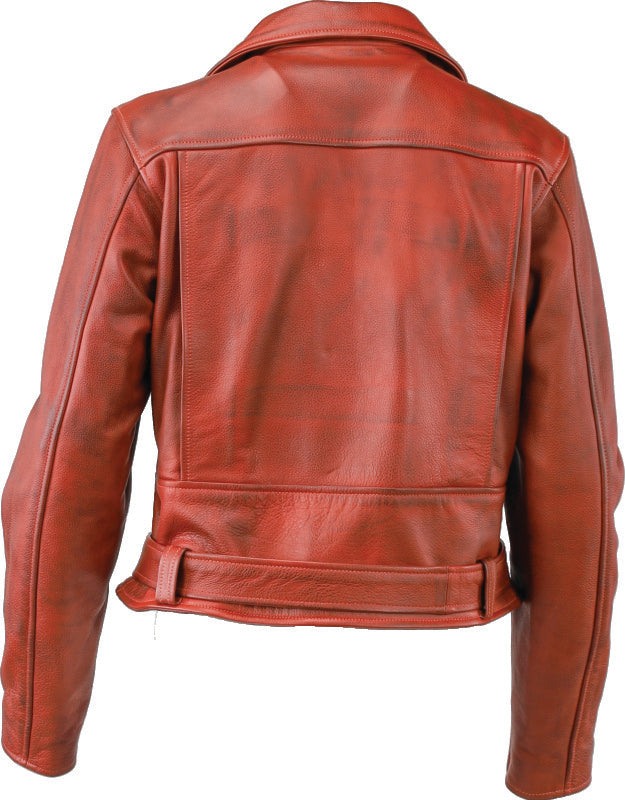 Kuryakyn Leather By River Road Arabian Spice Leather Jacket Red Womens - Small Jackets - Leather Kuryakyn